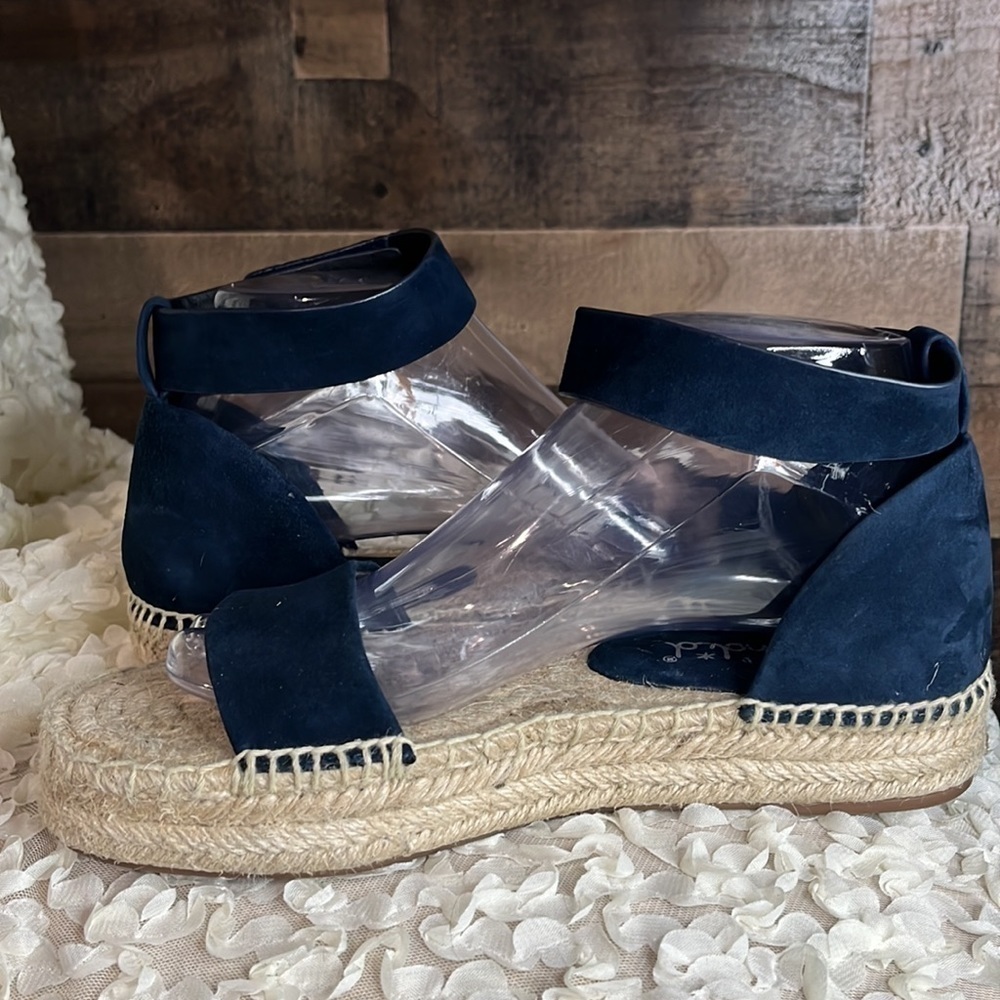 Splendid Platform Sandals size 8.5 Navy Blue - Picture 7 of 9